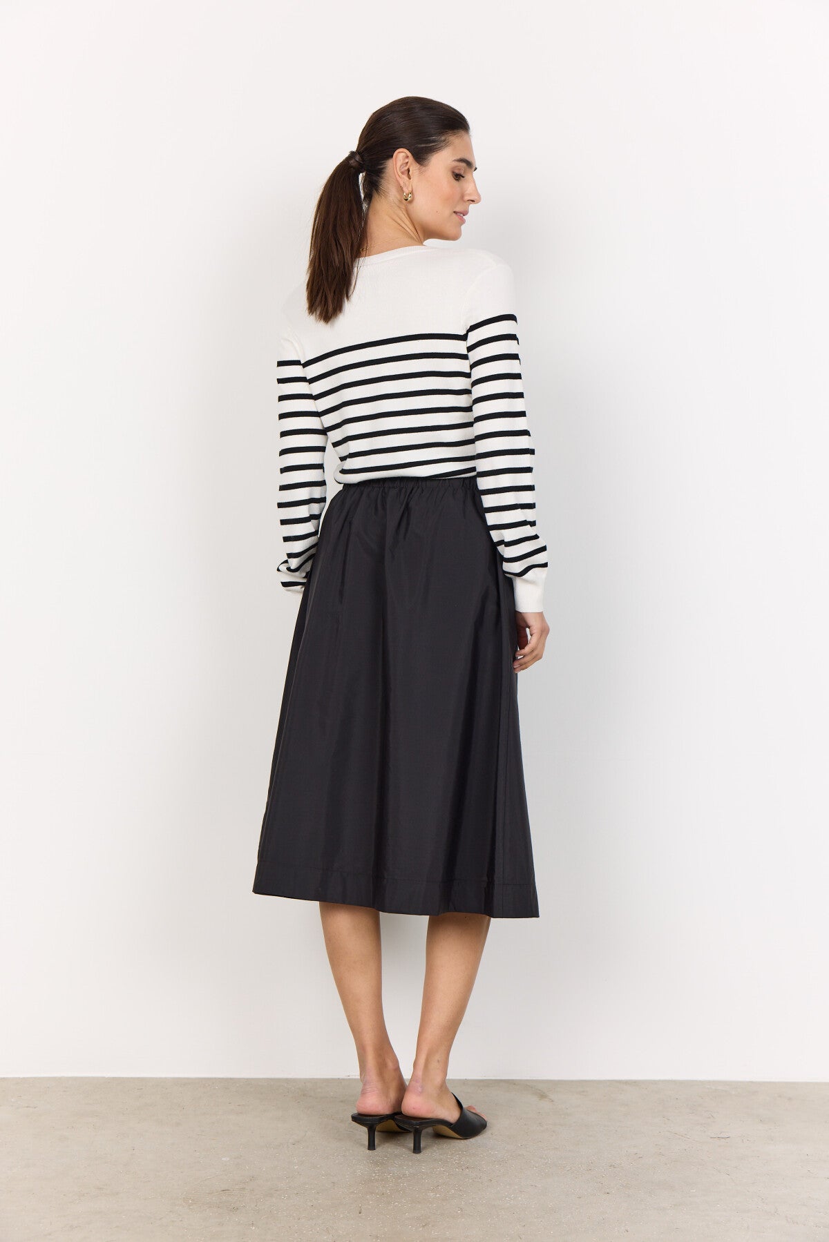 SC-DOLLIE STRIPE 783 Pullover Black