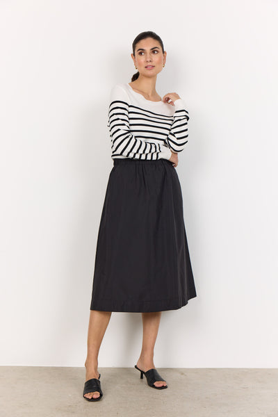 SC-DOLLIE STRIPE 783 Pullover Black