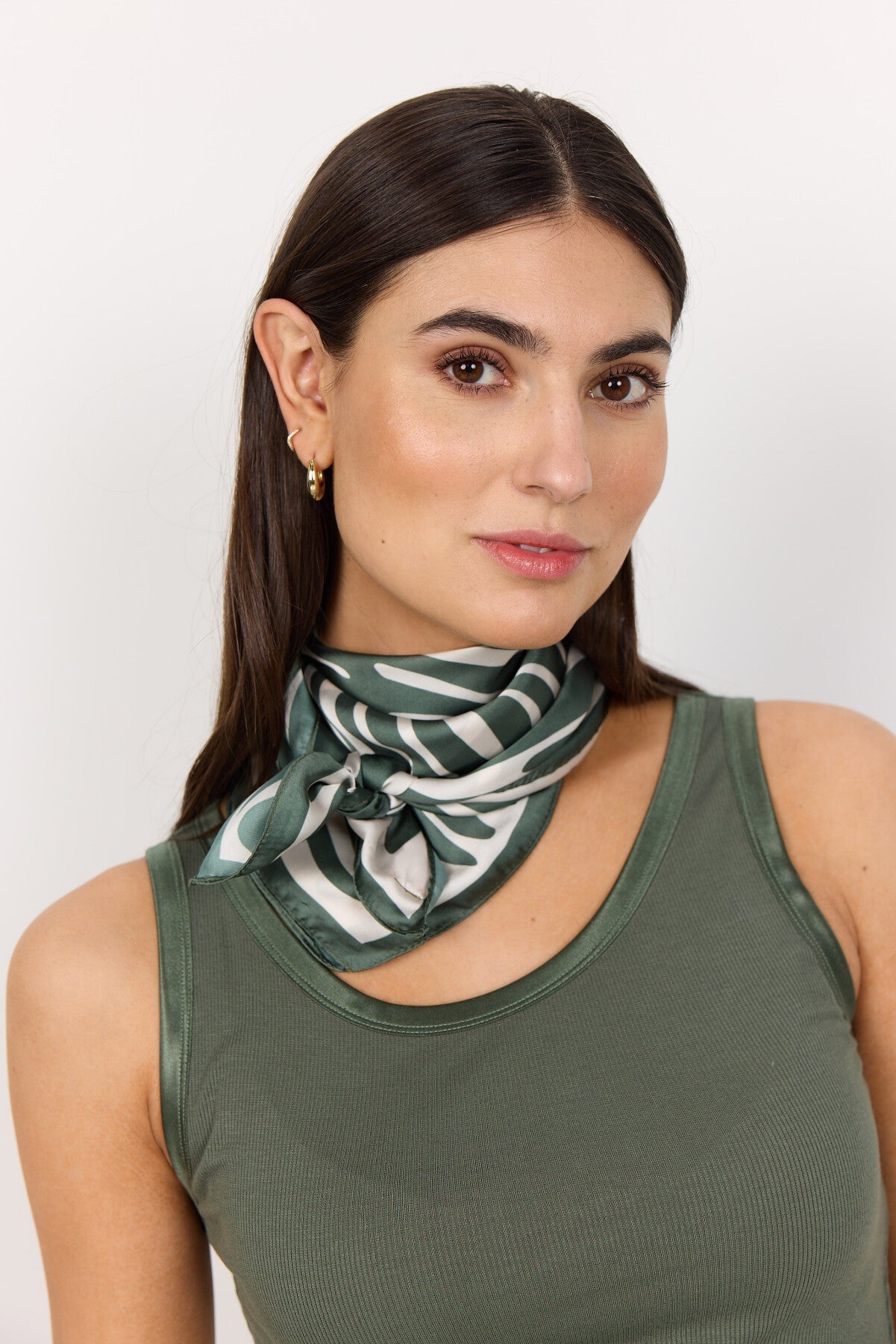 SC-RAMINA 1 Scarf Dark green