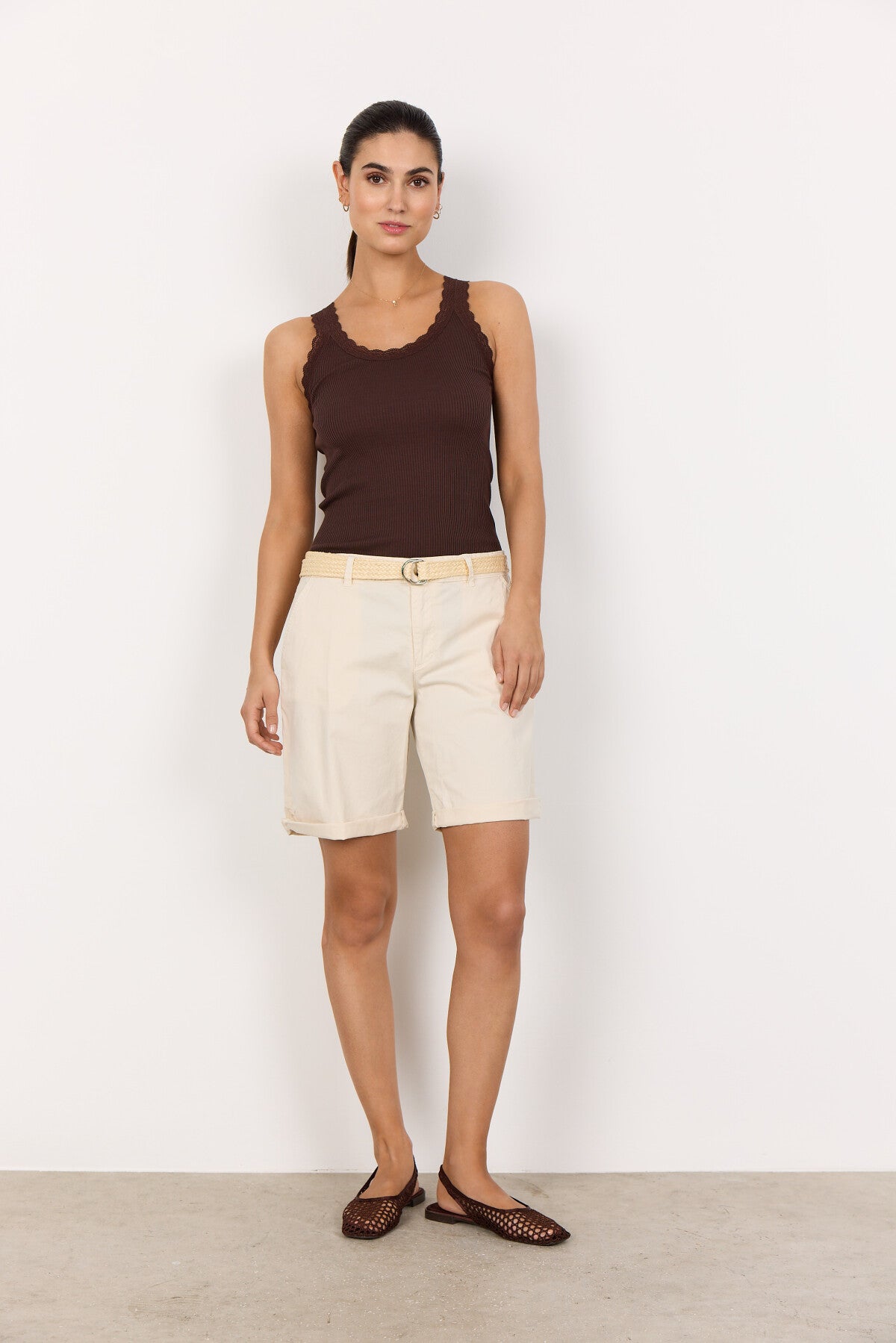SC-ROVENA 1-B Shorts Cream