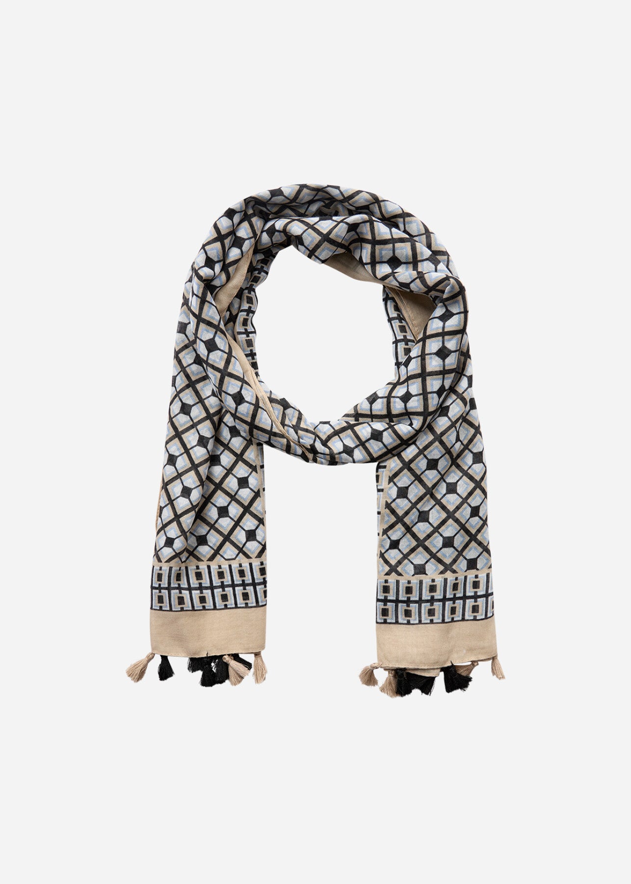 SC-POLKA 1 Scarf Light blue